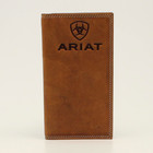 Ariat Embossed Logo Med. Brown Rodeo Wallet