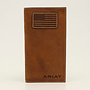 Ariat Flag Patch Logo Med. Brown Rodeo Wallet