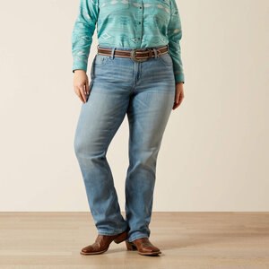 Ariat Wmn's Mid-Rise Alessia Straight Leg Jean