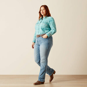 Ariat Wmn's Mid-Rise Alessia Straight Leg Jean