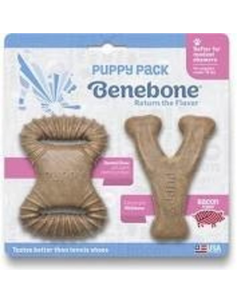 Benebone Puppy Dental Chew & Wishbone Tiny 2-Pack