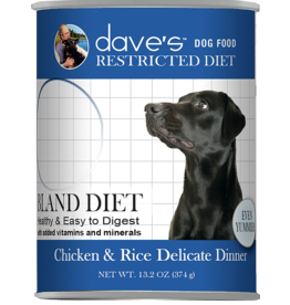 Dave's Dog Restricted Diet Bland Chicken & Rice 13 oz