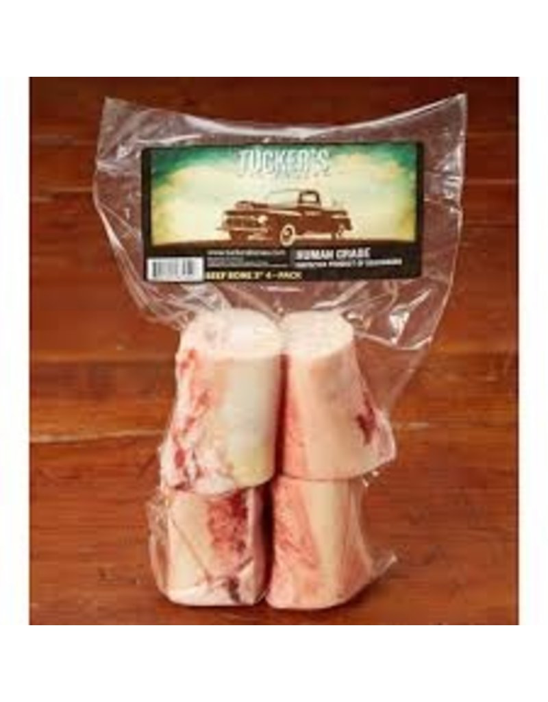 Tucker's Beef Bone 3in - 4 Pack