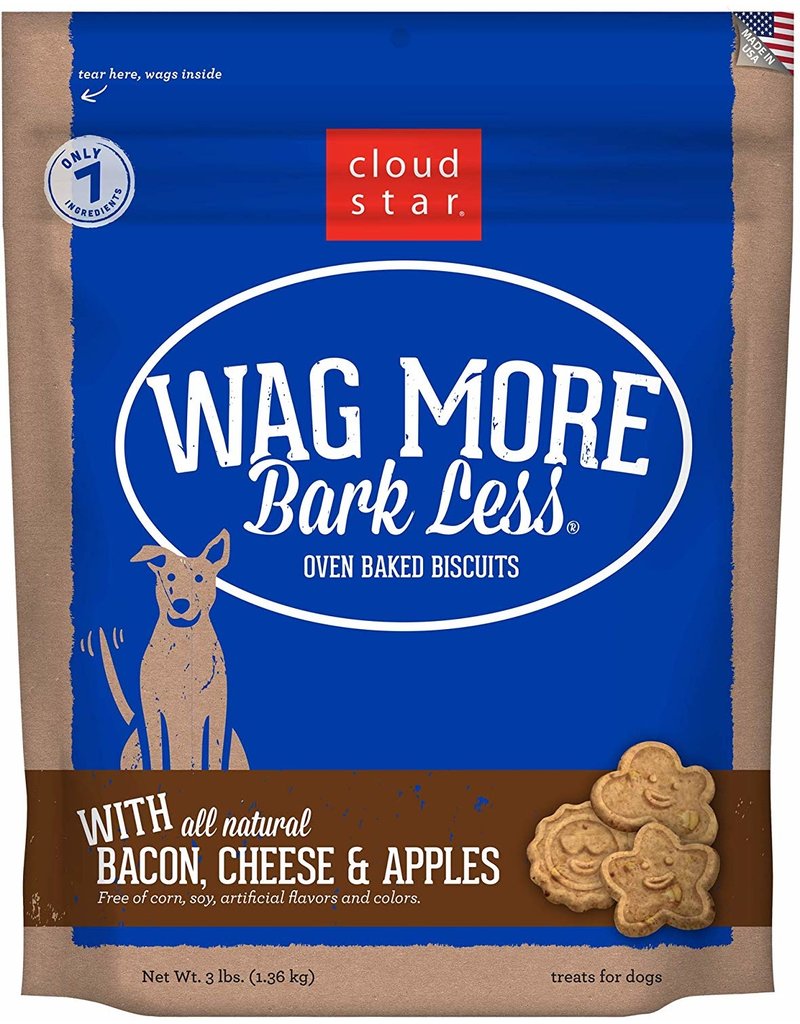 Cloud Star Wag More Bacon Cheese & Apple Biscuits 3lb