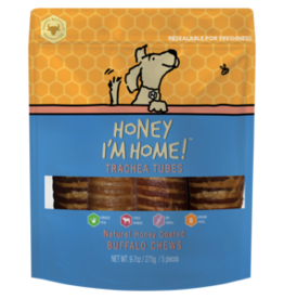 Honey I’m Home Honey Coated Buffalo Trachea Tubes 5pk