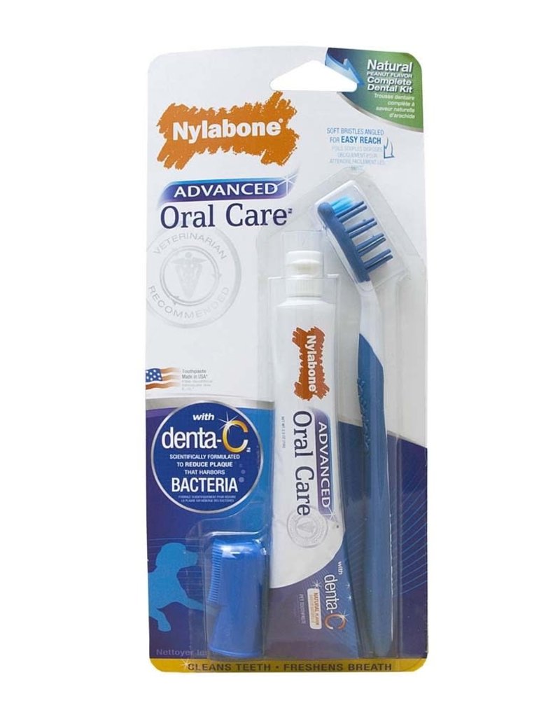 Nylabone Advanced Oral Care Natural Dog Dental Kit
