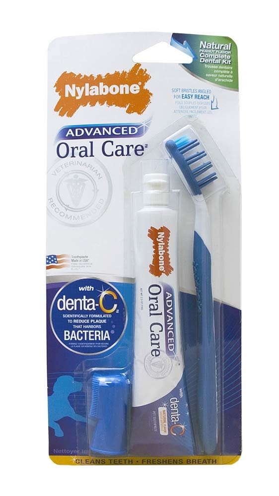 Nylabone Advanced Oral Care Natural Dog Dental Kit