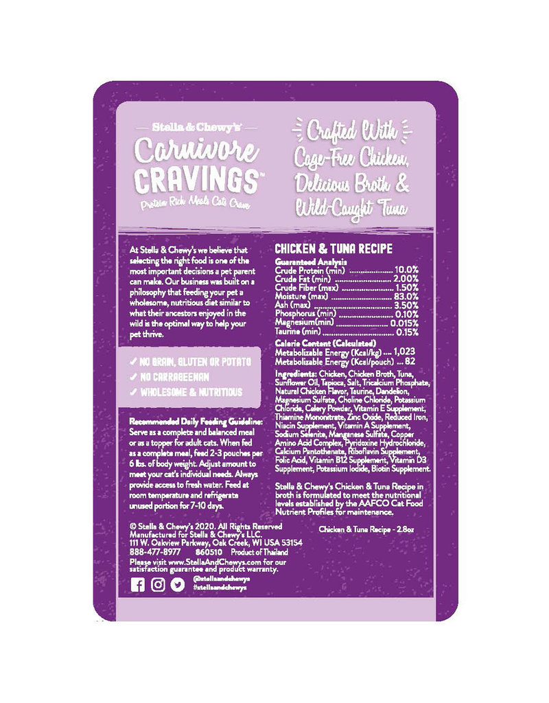 Stella & Chewy’s Carnivore Cravings Chicken & Tuna 2.8oz