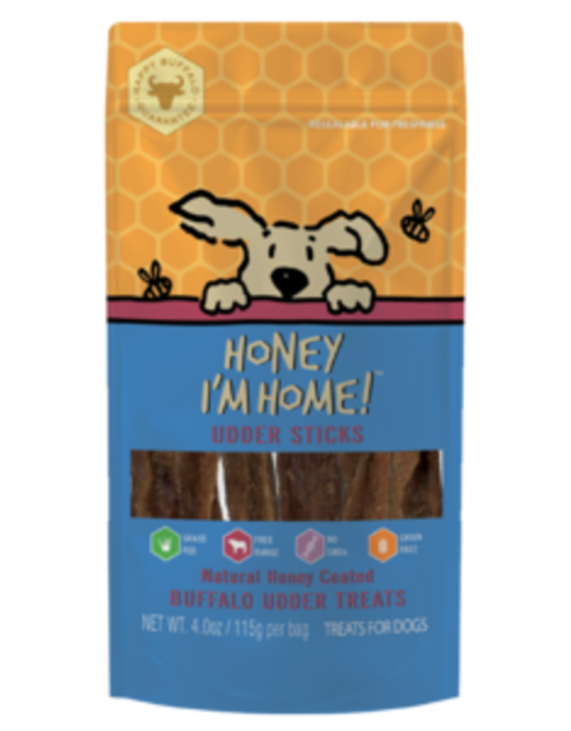 Honey I’m Home Honey Coated Buffalo Udder Sticks 4oz