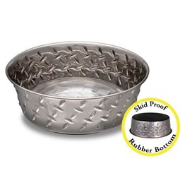 Loving Pets Diamond Plated Stainless Steel Bowl 5qt