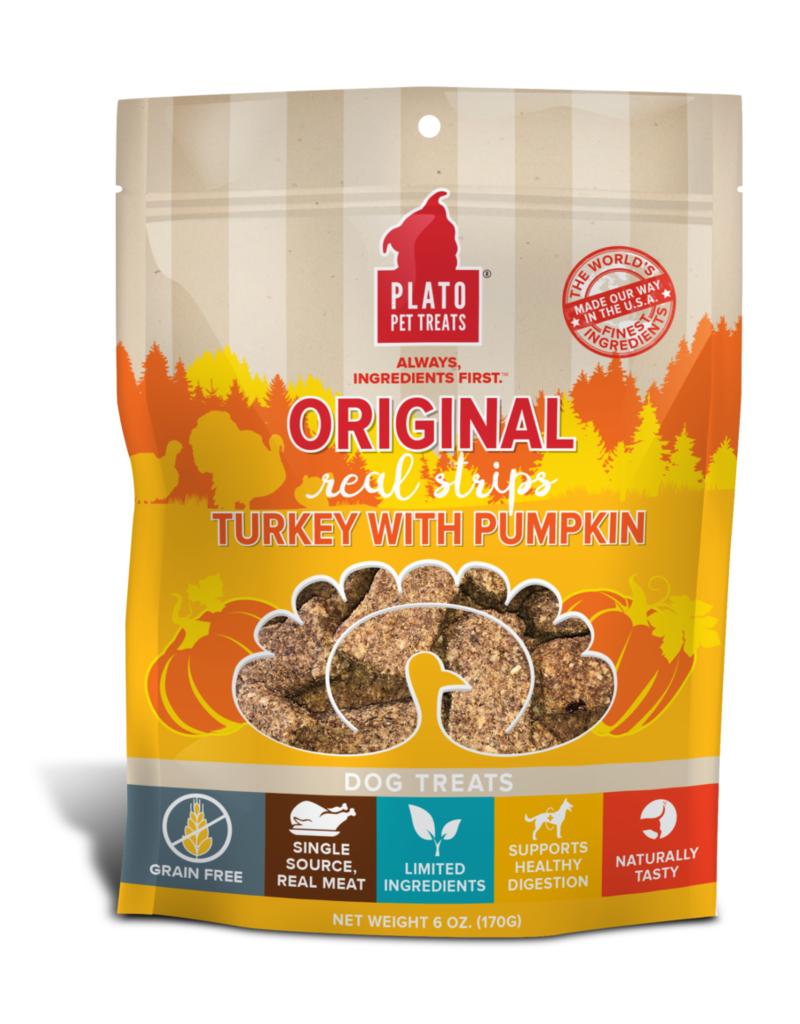 Plato Original Real Strips Turkey & Pumpkin 3oz