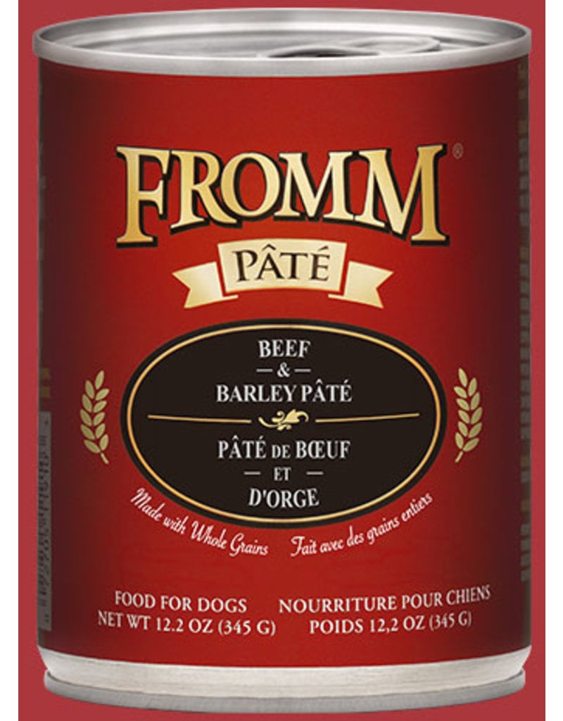 Fromm Beef & Barley Pate' 12.2oz