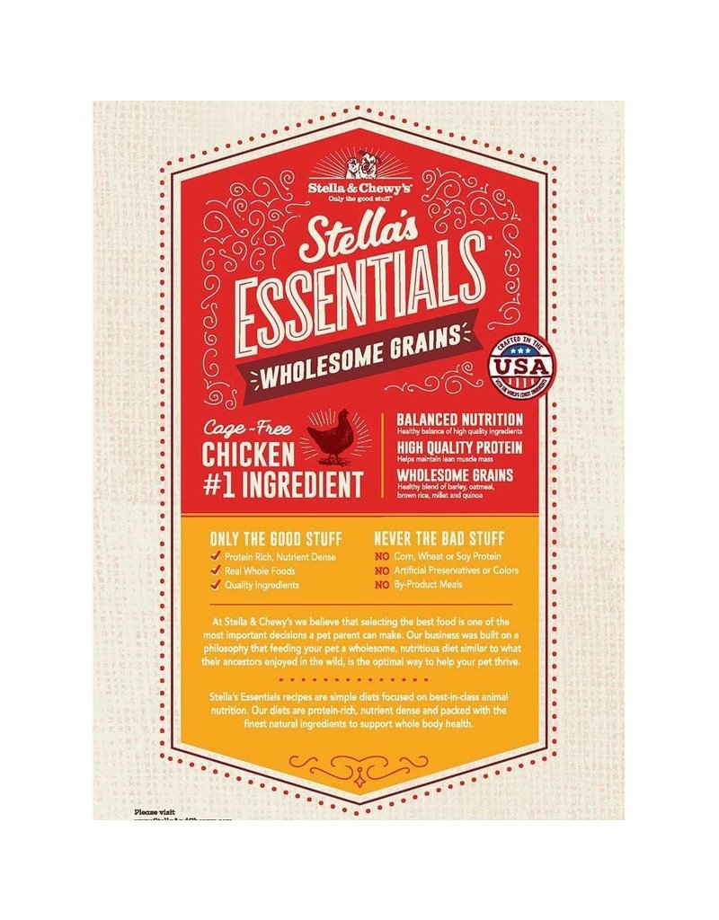 Stella & Chewy’s Essentials Cage-Free Chicken & Ancient Grains