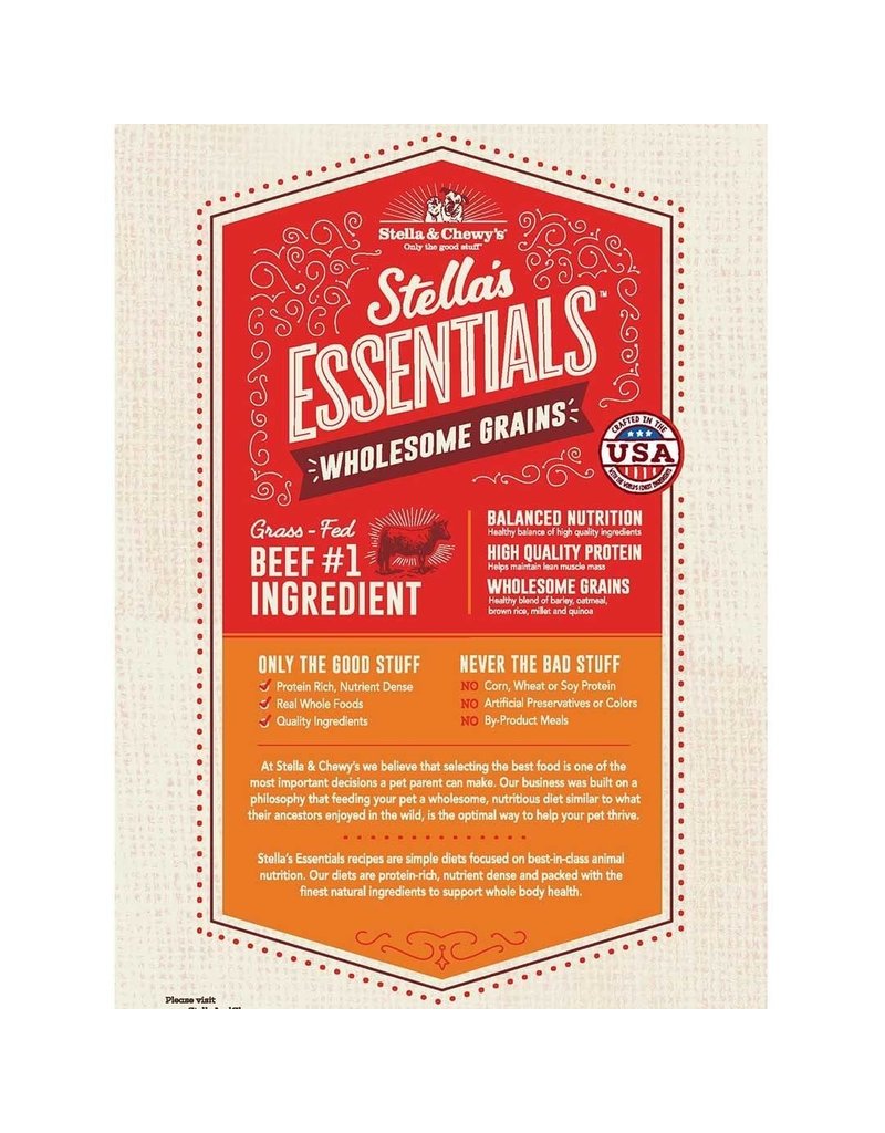 Stella & Chewy’s Essentials Grass-Fed Beef & Ancient Grains