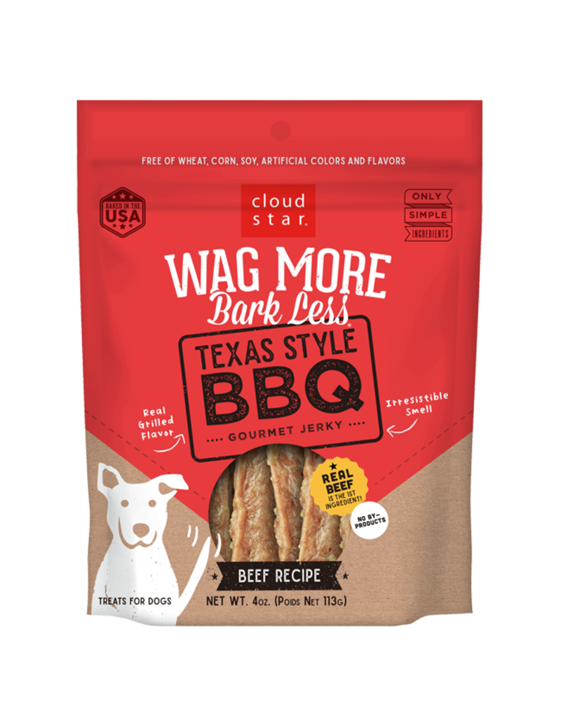 Cloud Star Wag More Jerky Texas Style BBQ 10oz