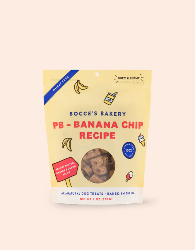 Bocce's Bakery Soft & Chewy PB Banana Chip Recipe