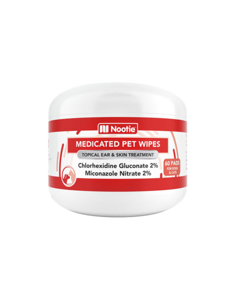 Nootie Medicated Pet Wipes 60 Ct