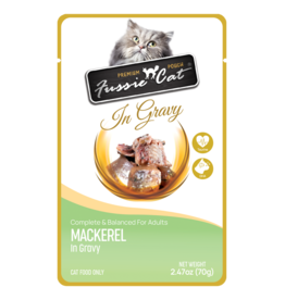 Fussie Cat Mackerel in Gravy Pouch 2.47oz