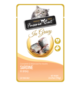 Fussie Cat Sardine in Gravy Pouch 2.47oz