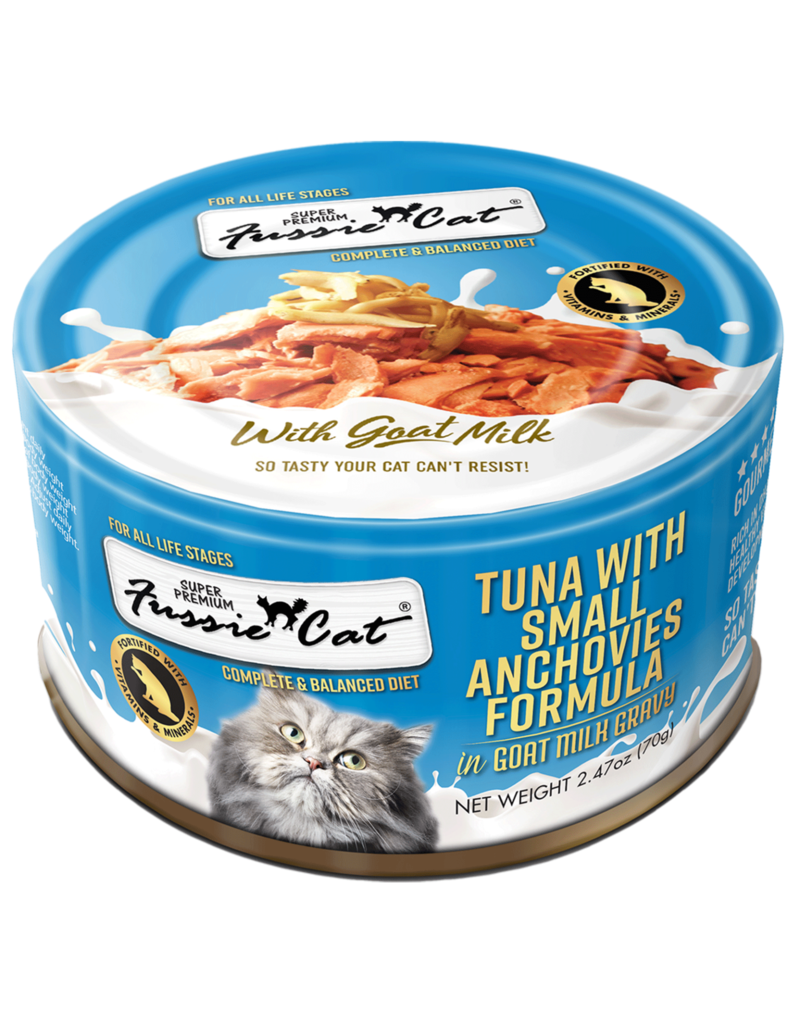 Fussie Cat Goatmilk Tuna & Small Anchovies 2.47oz