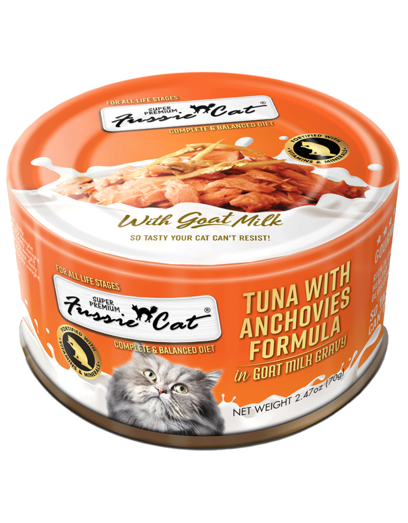 Fussie Cat Goat Milk Tuna & Anchovies 2.8oz