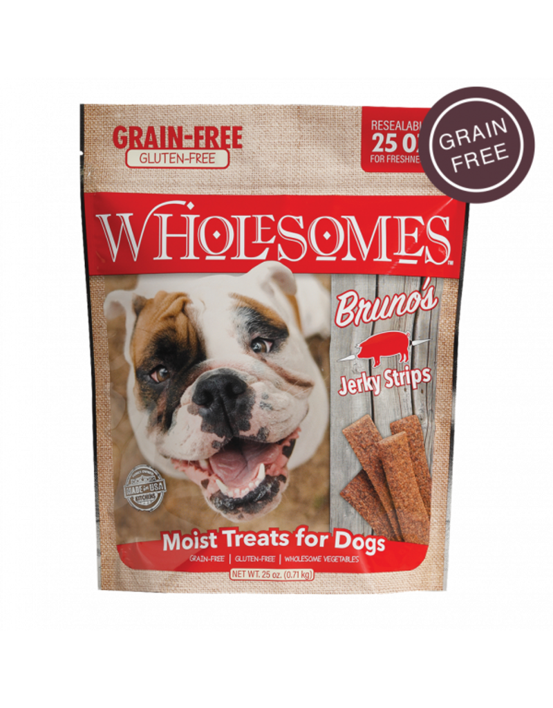 Wholesomes Wholesomes Bruno’s Jerky Strips Bacon 25oz
