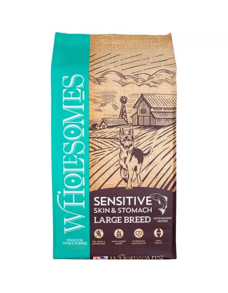 Wholesomes Sensitive Skin & Stomach Salmon Large Breed 30lb