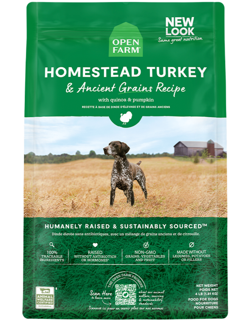 Open Farm Homestead Turkey & Ancient Grains 4lb
