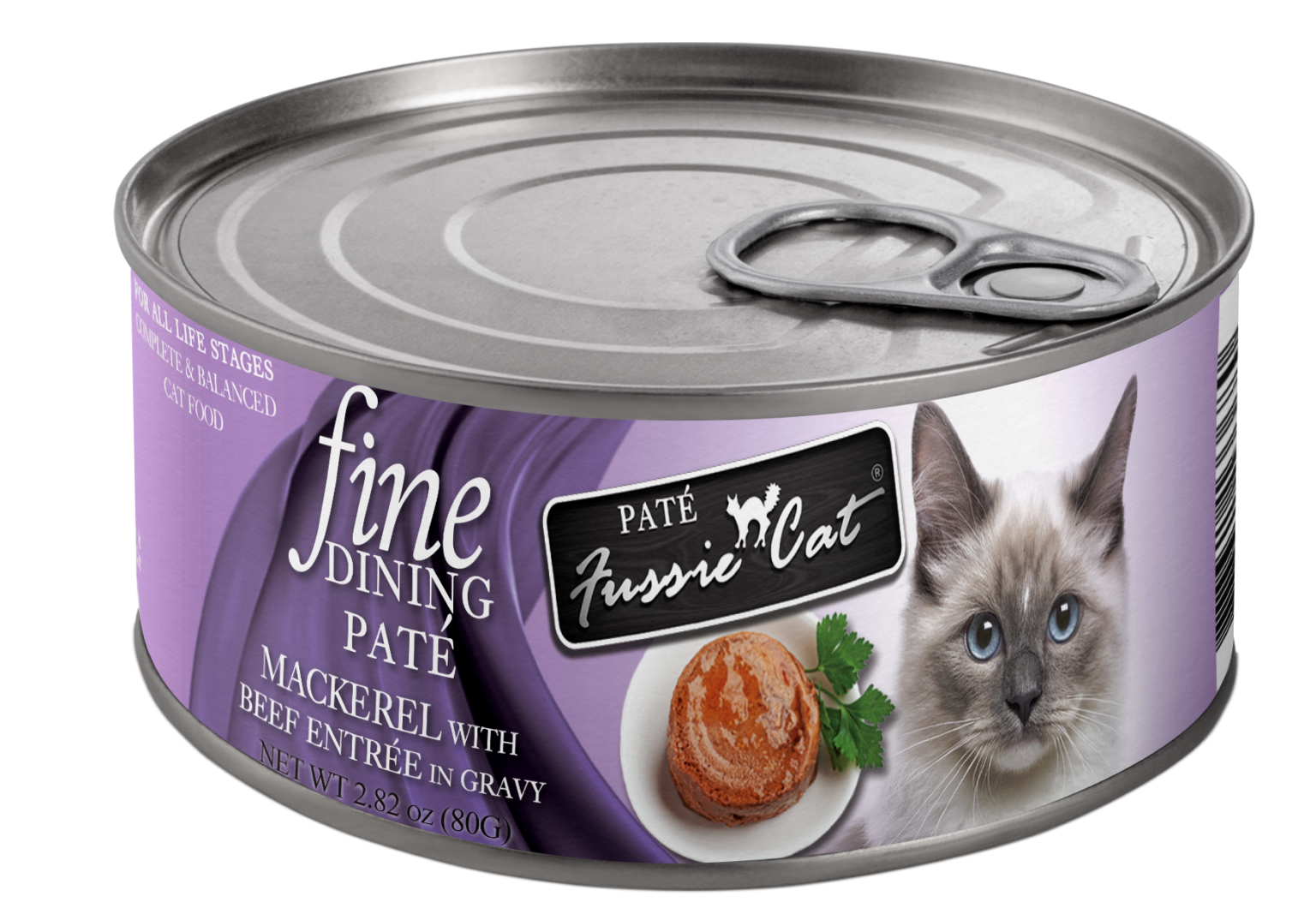 Fussie Cat Fine Dining Mackerel Beef 2.82oz Pet in the City