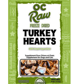 OC Raw OC Raw Freeze Dried Turkey Hearts 4oz