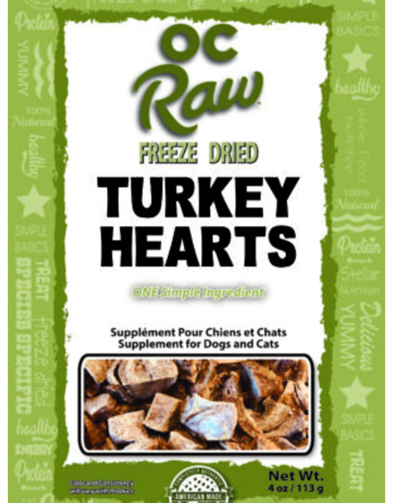 OC Raw OC Raw FD Turkey Hearts 4oz