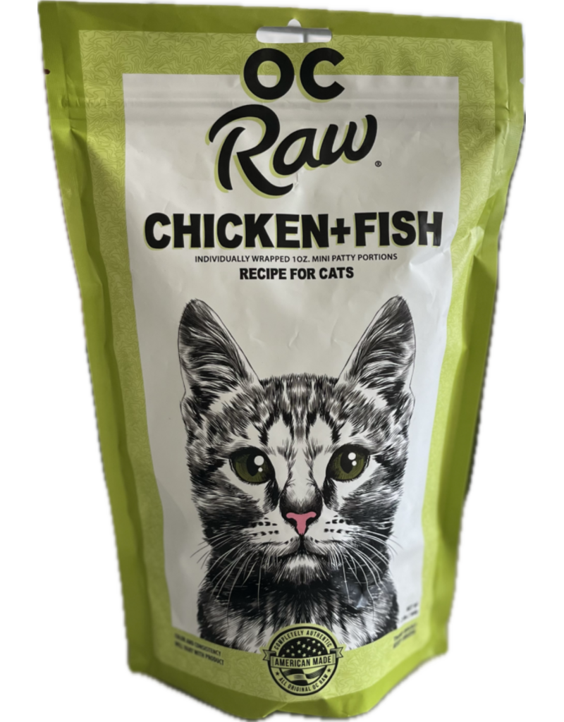 OC Raw OC Raw Cat Chicken Produce Mini Patty 2lbs