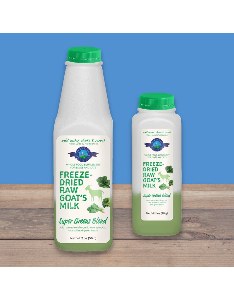 Shepherd Boy Farm Freeze Dried Goat Milk Super Green 16oz