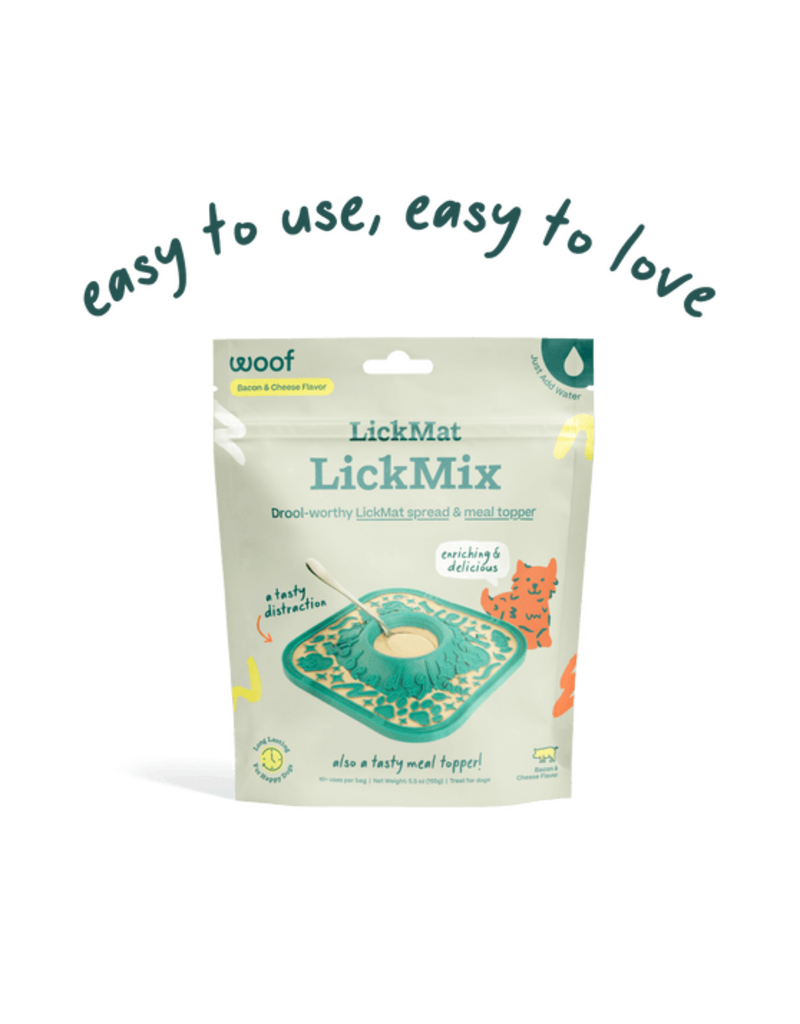 Woof Lick Mat Lickmix Bacon Cheese 5.5oz
