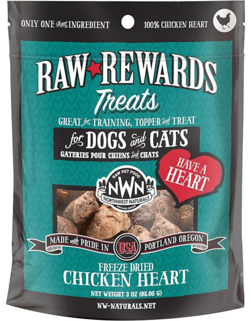 Northwest Naturals Raw Rewards Heart Chicken 3oz