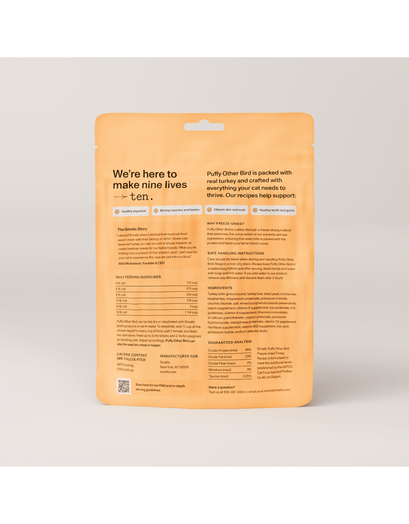 Smalls Freeze Dried Turkey 3oz