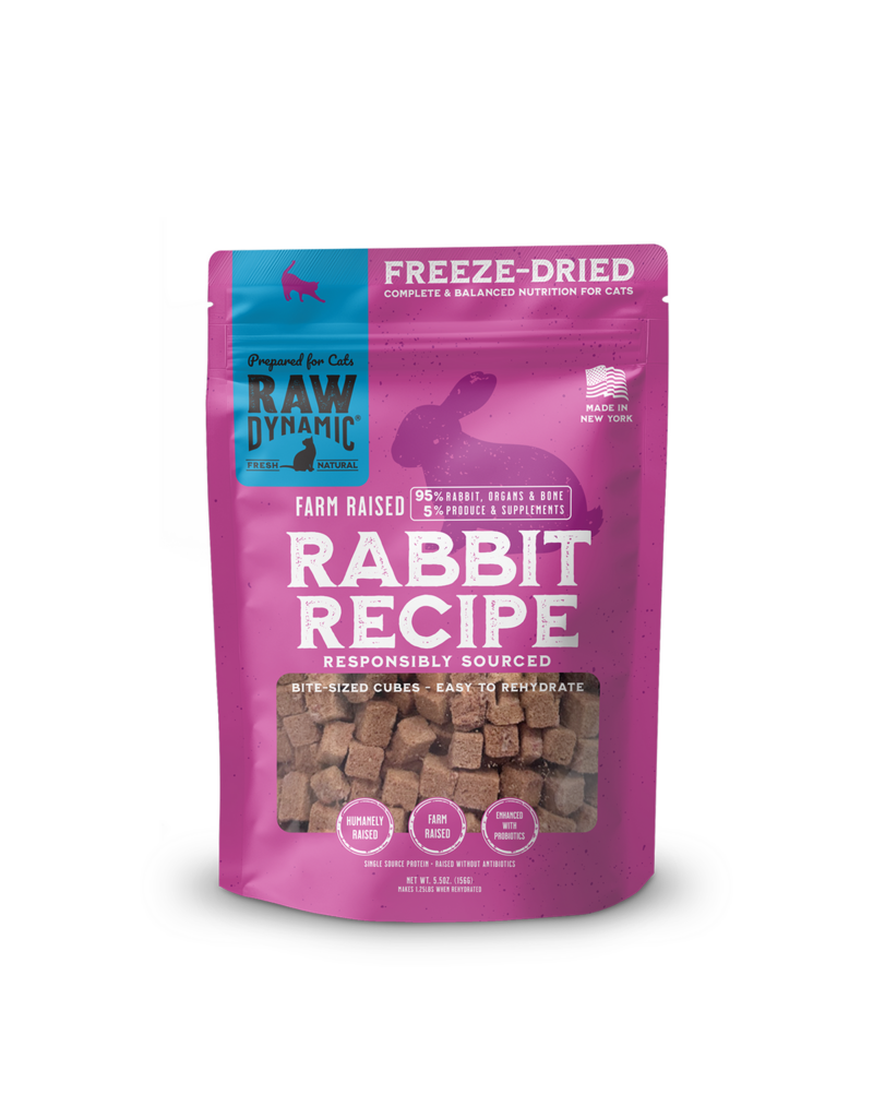 Raw Dynamic Cat Freeze Dried Rabbit 5.5oz