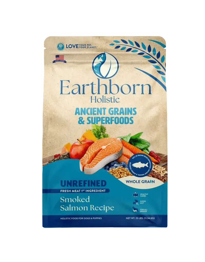 Earthborn Unrefined Smoked Salmon Dog 25 lb