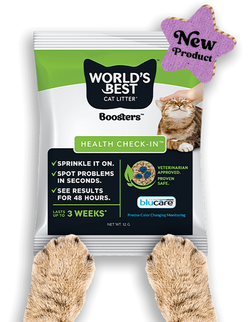 World's Best Cat Litter World's Best Cat Litter Boosters Health Check In
