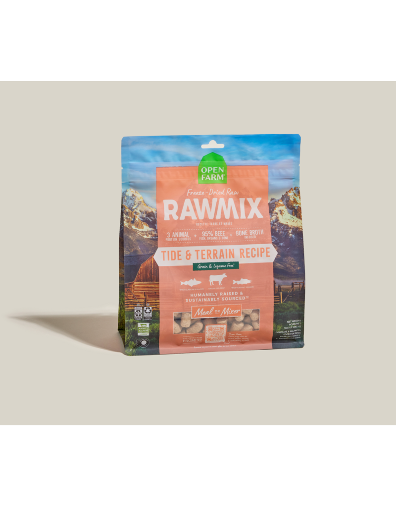 Open Farm Raw Mix Tide & Terrain Morsels 13.5oz