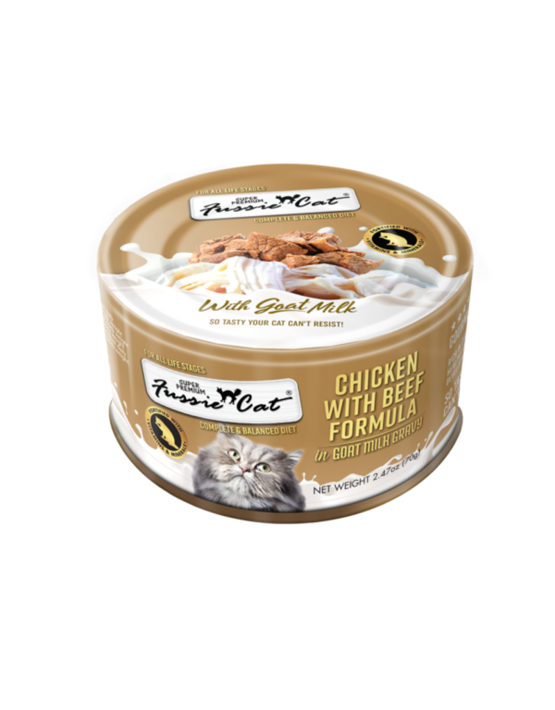 Fussie Cat Fussie Cat Goat Milk Chicken Beef 2.47oz