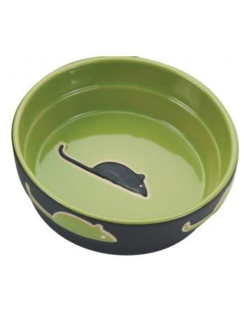 Ethical Pet Fresco Cat Dish Green 5in - Pet in the City