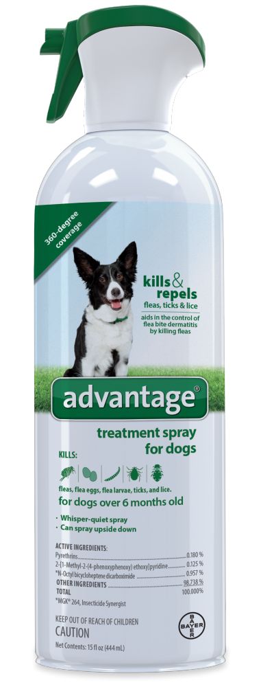 advantage flea & tick treatment spray for dogs