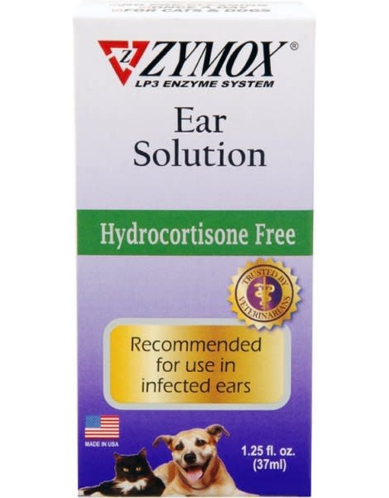 Zymox Ear Solution Hydrocortisone Free