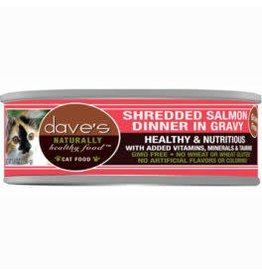 Dave's Cat Naturally Healthy Shredded Salmon in Gravy 5.5oz