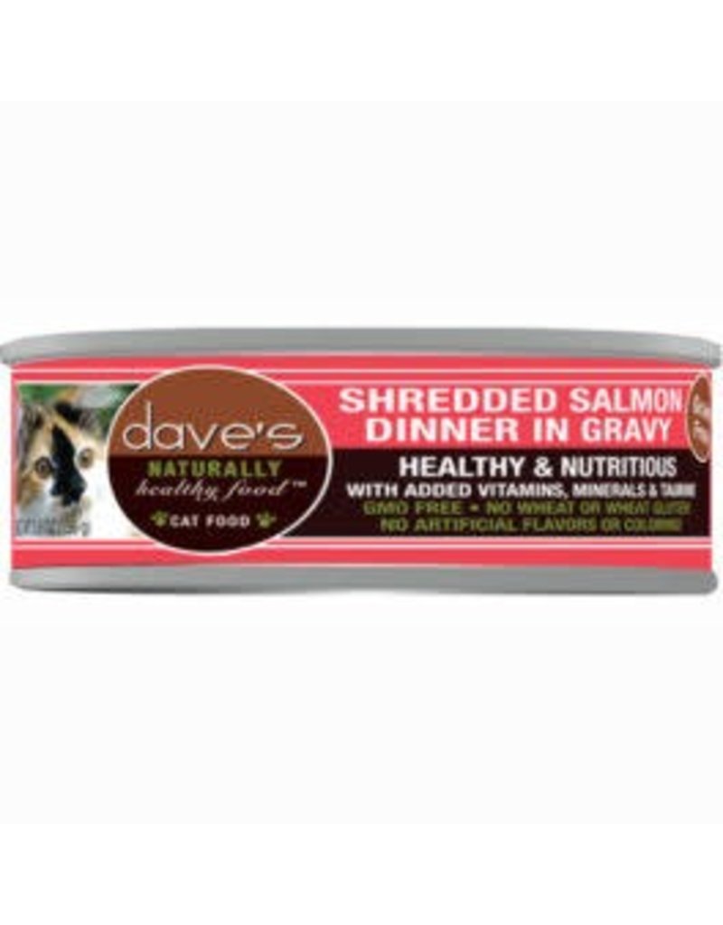 Dave's Cat Naturally Healthy Shredded Salmon in Gravy 5.5oz