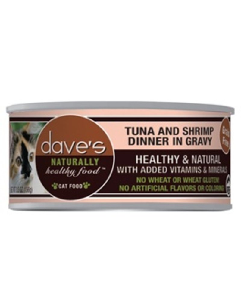 Dave's Cat Naturally Healthy Tuna & Shrimp in Gravy 5.5oz