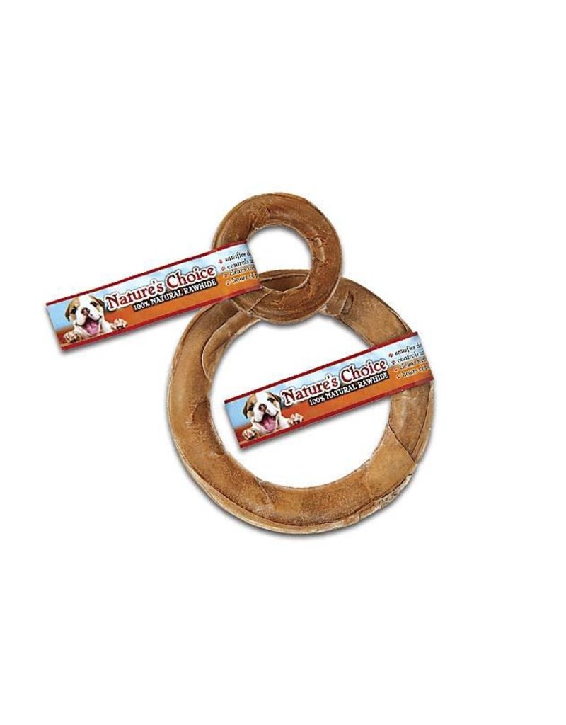 Loving Pets Nature’s Choice Pressed Rawhide Donuts 6"