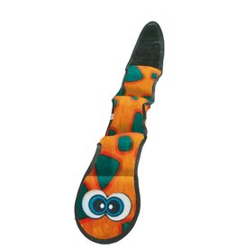 Outward Hound Invincibles Snake Orange & Blue with 3 Squeakers