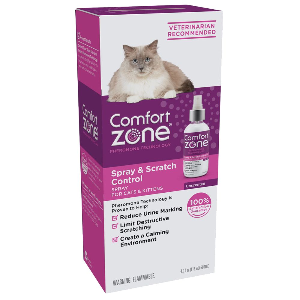 Comfort Zone Spray Scratch Control 4oz Pet In The City